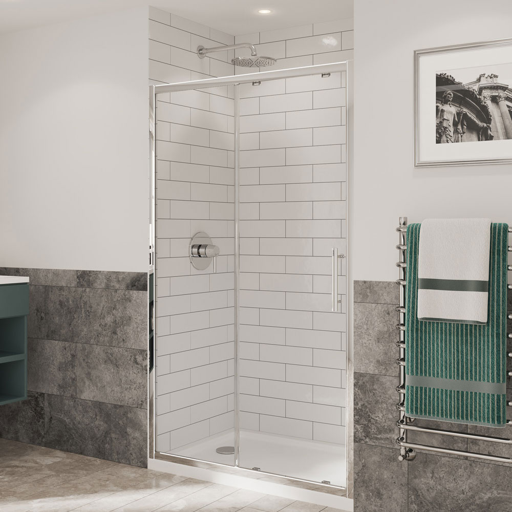 Coram Optima 6 Sliding SD1300mm WideChrome Frame6mm